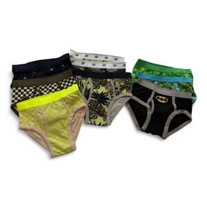 9-Piece Boys Underwear Bundle Justice League Minecraft GAP Kids Cotton Size 8